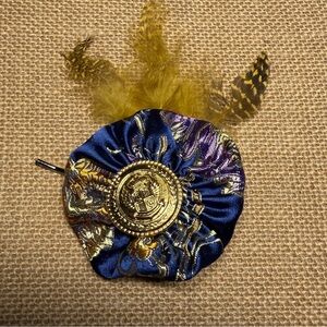 NWT Handcrafted Mixed Media Yo-yo Hairpin